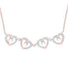Captivating Rose Gold Diamond Heart Pendant Necklace - Splendid Jewellery