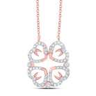 Captivating Rose Gold Diamond Heart Pendant Necklace - Splendid Jewellery