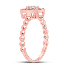 Load image into Gallery viewer, Captivating Rose Gold Diamond Square Cluster Ring - Splendid Jewellery