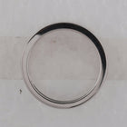 Captivating Symphony: 14kt White Gold Womens Alternating Round Baguette Diamond Single Row Wedding Band 1 Cttw Side View 2 from Splendid Jewellery