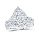 Captivating Teardrop Brilliance Wedding Ring Set - Splendid Jewellery
