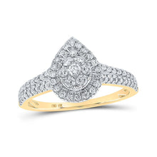 Load image into Gallery viewer, Captivating Teardrop Cluster Diamond Ring - Splendid Jewellery