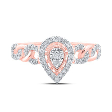 Load image into Gallery viewer, Captivating Teardrop Diamond Cluster Ring - Splendid Jewellery
