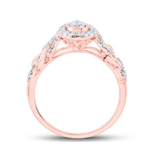 Load image into Gallery viewer, Captivating Teardrop Diamond Cluster Ring - Alternate view 2 from Splendid Jewellery