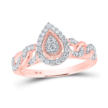 Load image into Gallery viewer, Captivating Teardrop Diamond Cluster Ring - Alternate view 1 from Splendid Jewellery