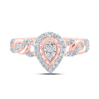 Captivating Teardrop Diamond Cluster Ring - Alternate view 4 from Splendid Jewellery