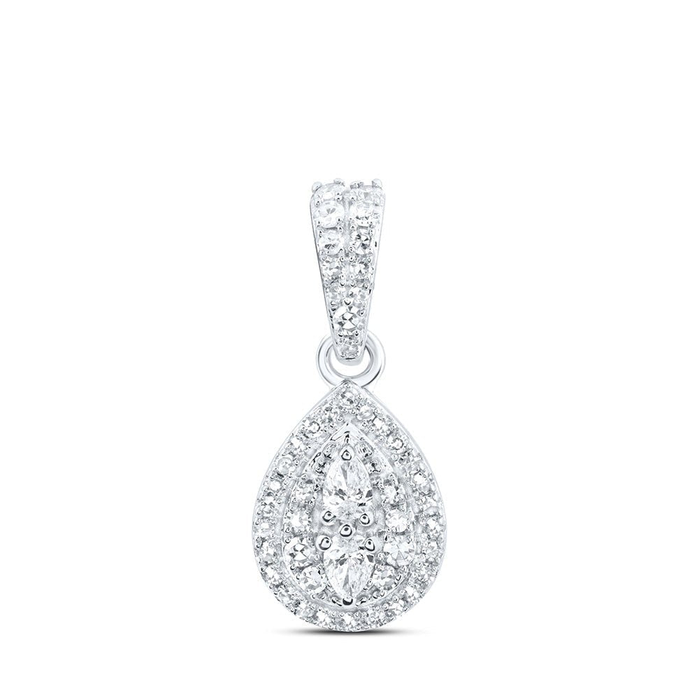 Captivating Teardrop Diamond Pendant - Splendid Jewellery