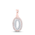 Captivating Two - Tone Gold Diamond Initial Pendant - Splendid Jewellery