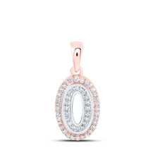 Load image into Gallery viewer, Captivating Two - Tone Gold Diamond Initial Pendant - Splendid Jewellery