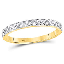 Load image into Gallery viewer, Captivating Zigzag Diamond Stackable Band Ring - Splendid Jewellery