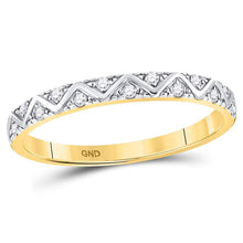 Load image into Gallery viewer, Captivating Zigzag Diamond Stackable Band Ring - Splendid Jewellery