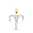 Celestial Beauty Diamond Zodiac Aries Pendant - Splendid Jewellery