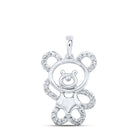 Charming Teddy Bear Diamond Pendant - Splendid Jewellery