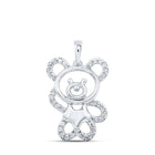Charming Teddy Bear Diamond Pendant - Splendid Jewellery