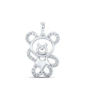 Charming Teddy Bear Diamond Pendant - Splendid Jewellery