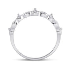 Crown Diamond Majesty Stackable Band Ring Side 2 view from the 10Kt White Gold Womens Round Diamond Crown Stackable Band Ring 1 5 Cttwpin280761 collection by Splendid Jewellery