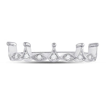 Load image into Gallery viewer, Crown Diamond Majesty Stackable Band Ring - Splendid Jewellery