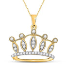 Crown Jewel Diamond Pendant - Splendid Jewellery