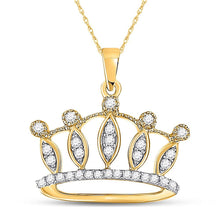 Load image into Gallery viewer, Crown Jewel Diamond Pendant - Splendid Jewellery