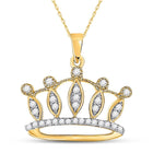 Crown Jewel Diamond Pendant - Splendid Jewellery