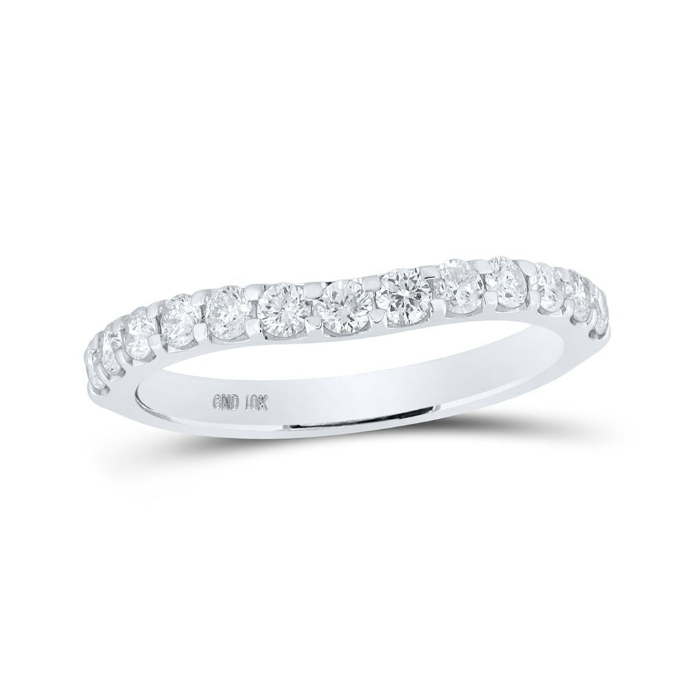 Curved Brilliance Diamond Band - Splendid Jewellery