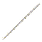 Dazzling 10kt Yellow Gold Men's Diamond Link Bracelet - 5 - 3/4 Ct.t.w. - Splendid Jewellery