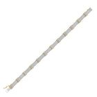 Dazzling 10kt Yellow Gold Men's Diamond Link Bracelet - 5 - 3/4 Ct.t.w. - Splendid Jewellery