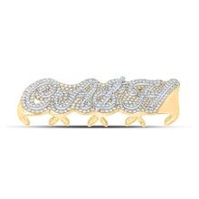 Load image into Gallery viewer, Dazzling 10kt Yellow Gold Mens Round Diamond Cash 4 - Finger Ring - 14 - 1/3 Cttw - Splendid Jewellery