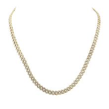 Load image into Gallery viewer, Dazzling 10kt Yellow Gold Men's Round Diamond Cuban Link Necklace - 4 - 3/4 Cttw - Splendid Jewellery