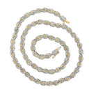 Dazzling 10kt Yellow Gold Men's Round Diamond Rope Chain Necklace - 16 - 3/4 Cttw - Splendid Jewellery