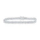 Dazzling 14kt White Gold Diamond Tennis Bracelet - 8 - 3/8 Cttw - Splendid Jewellery
