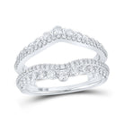 Dazzling 14kt White Gold Diamond Wrap Enhancer Wedding Band - Splendid Jewellery