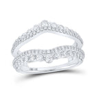 Dazzling 14kt White Gold Diamond Wrap Enhancer Wedding Band - Splendid Jewellery