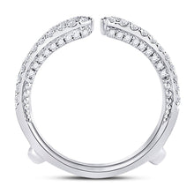Load image into Gallery viewer, Dazzling 14kt White Gold Diamond Wrap Ring Guard Enhancer - Splendid Jewellery