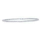 Dazzling 14kt White Gold Round Diamond Tennis Bracelet - 3 Cttw - Splendid Jewellery