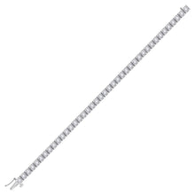 Load image into Gallery viewer, Dazzling 14kt White Gold Round Diamond Tennis Bracelet - 4 Cttw - Splendid Jewellery