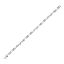 Load image into Gallery viewer, Dazzling 14kt White Gold Round Diamond Tennis Bracelet - 5 Carat Total Weight - Splendid Jewellery