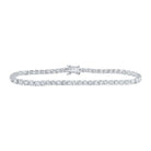 Dazzling 14kt White Gold Women's Round Diamond Fashion Bracelet - 6 Carat Total Weight - Splendid Jewellery