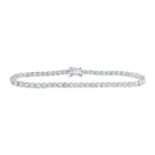 Dazzling 14kt White Gold Women's Round Diamond Fashion Bracelet - 6 Carat Total Weight - Splendid Jewellery