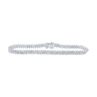 Dazzling 14kt White Gold Women's Round Diamond Tennis Bracelet - 4 - 7/8 Cttw by Splendid Jewellery - Splendid Jewellery