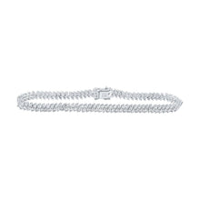 Load image into Gallery viewer, Dazzling 14kt White Gold Women's Round Diamond Tennis Bracelet - 4 - 7/8 Cttw by Splendid Jewellery - Splendid Jewellery