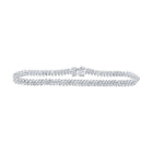 Dazzling 14kt White Gold Women's Round Diamond Tennis Bracelet - 4 - 7/8 Cttw by Splendid Jewellery - Splendid Jewellery