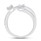 Dazzling Baguette and Round Diamond Fashion Ring | 14kt White Gold Women's 1/2 Cttw | Splendid Jewellery - Splendid Jewellery