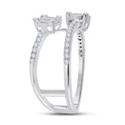 Dazzling Baguette and Round Diamond Fashion Ring | 14kt White Gold Women's 1/2 Cttw | Splendid Jewellery - Splendid Jewellery