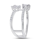 Dazzling Baguette and Round Diamond Fashion Ring | 14kt White Gold Women's 1/2 Cttw | Splendid Jewellery - Splendid Jewellery
