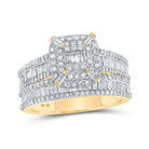 Dazzling Baguette Brilliance Wedding Ring Band Set - Splendid Jewellery