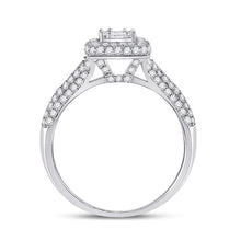 Load image into Gallery viewer, Dazzling Baguette Diamond Cluster Ring - Side View
