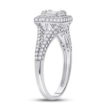Load image into Gallery viewer, Dazzling Baguette Diamond Cluster Ring - Second Side View