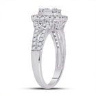 Dazzling Baguette Diamond Cluster Ring - Second Side View