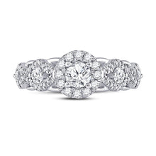 Load image into Gallery viewer, Dazzling Brilliance 1 Carat Round Diamond Halo Bridal Wedding Engagement Ring - Splendid Jewellery
